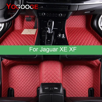 Автомобилни Постелки YOGOOGE За Jaguar XE XF Foot Coche Аксесоари и Килими