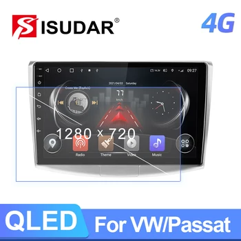 ISUDAR T72 QLED Android 10 Автомобилен Радиоприемник За VW/Volkswagen/Passat B7 CC B6 Автомобилен Мултимедиен RAM 8 GB CANBUS Carplay DSP GPS, DVR, Без 2din
