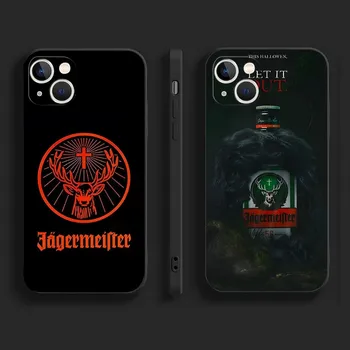Калъф За мобилен телефон с Логото на Jagermeister за iPhone 14 13 Pro Max 12 11 Xr Xs X Mini 6 7 8 Plus Se 2020 2022 Чанта за мобилен телефон