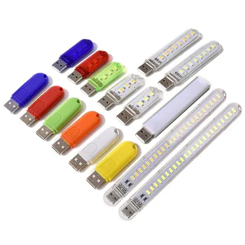 USB Led Нощни лампи светодиод 3 цвята/8 led SMD 5630 5730 LED Лампи 5, Мощност на Книгата осветителни Тела, Интериор за Спални и Детска Лампа Украса за Стаята