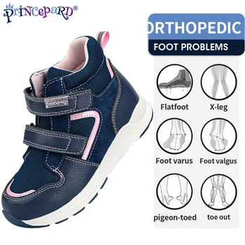 Princepard/Детски Обувки, Ортопедични Ежедневни Обувки за Момичета, Нова Есенна Детски Обувки с Висока Облегалка и корректирующей подкрепа голеностопа
