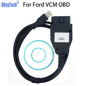 За Ford VCM OBD Тест Кабел Автоматично Диагностичен Кабел Авто Скенер OBD2 Скенер VCM OBD Focom Сканиращ Инструмент Инструмент за Откриване на Неизправности на Автомобила