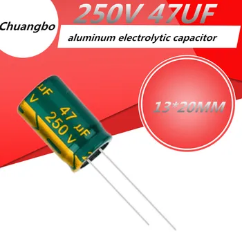 5 бр. Високо качество 250V47UF 250 47 icf 13*20 mm ниско съпротивление esr/импеданс висока честота на алуминиеви електролитни кондензатори 250 47 icf 13*20 мм