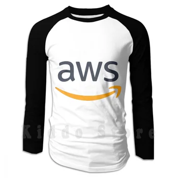 Блузи с логото на Aws с дълъг ръкав Web Services Api Облачен Ботаник Онази Хакер Електронна търговия Технология