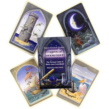 Мистични Мини Покет Карти Lenorman Колода Таро Игри Светилището На Настолни Таро Гадаене С Петна Карти За Игра Вещица