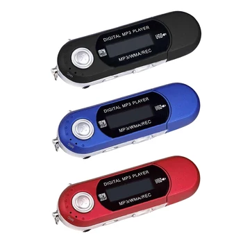 Преносим Мини LCD Екран MP3 Музикален Плейър USB Директен Щекер висок Клас Mp3 плейър 4 GB 8 GB С FM радио, Акумулаторна батерия