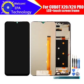 6,3-инчов CUBOT X20 LCD Дисплей + Тъч екран Дигитайзер + Рамка при Събирането На 100% Оригинален LCD дисплей + Тъч Дигитайзер за CUBOT X20 PRO