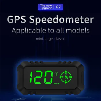 G7 GPS HUD Дисплей на Скоростомера Дигитален Авто Централен Дисплей Аларма за Превишаване на скоростта Универсален За Велосипед, Мотоциклет Автомобил Проектор