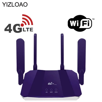 YIZLOAO 4g Wifi Рутер, Wi-Fi, 3g LTE Мини-Модем 300 Mbit/s Lte Точка за Достъп Cpe Антена Точка за Достъп Със Слот За Сим-карта за Широколентов