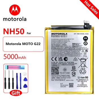 Оригиналната Смяна на Motorola NH50 Акумулаторна Батерия За Motorola MOTO G22 456590 Смартфон 5000 ма Batteria + Безплатни Инструменти
