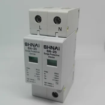 10KA SPD-20KA 1P + N 2P устройство за защита от пренапрежения на електрически мрежов филтър D ~ 385 ac