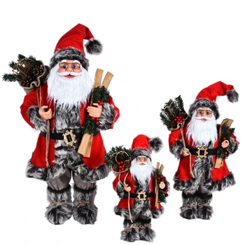 Коледни Големи Кукли На Дядо Коледа Декорации, Статуетка На Дядо Коледа Кукла, Коледни Домашно Украшение2023, Детски Коледни Подаръци