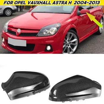 Карбон Вид На Страничната Врата На Колата Крило Капачка Огледало За Обратно Виждане Капак Огледала За Обратно Виждане За Opel Vauxhall За Astra H 2004-2013