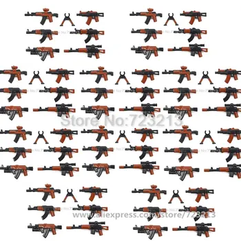 Продажба на едро на 10 торби с Оръжие Пушка Военен Набор от AK-47 M16 G36 резервни Части и Аксесоари на SWAT Модел PUBG Строителни Блокове, Тухли Комплекти Играчки
