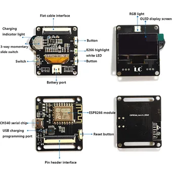 ESP8266 WiFi Deauther Гривна Смарт Часовници ESP8266 Такса за Разработка на Arduino Комплект