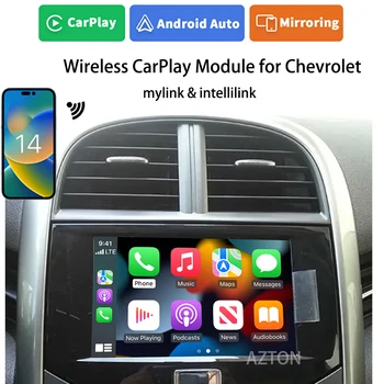 Apple CarPlay Модул Android Авто Безжичен Телефон Огледало Дооснащение Колата Play за Chevrolet Camaro Колорадо Малибу Сильверадо