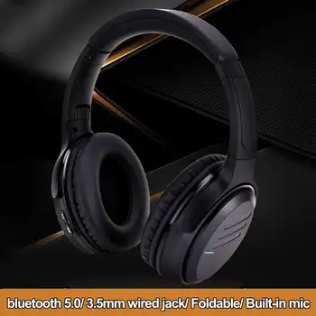 B3000BT Безжични Слушалки bluetooth 5,0 Hi-Fi Звук с Мощен Бас Сгъваеми Безжични Слушалки Слушалки с Микрофон с 3.5 мм Кабелен Конектор