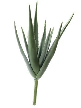 2 елемента Голям Мек Истински Сензорен Изкуствен Алое Суккулентное Растение за Домашно Магазин за Декор на Масата