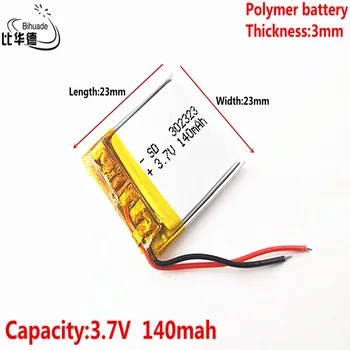 Литровата енергийна батерия Добро качество 3,7 На литиева батерия 302424 032424 032525 302525 032323 140 mah батерия, Bluetooth
