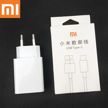 Xiaomi POCO M3 Оригиналното Зарядно Устройство, предоставено 18 W ЕС Адаптер Бързо Зареждане 2A USB Кабел Type-C Зарядно Устройство За Mi A3 A2 Mix 3 2s Remi note 8 9 Pro